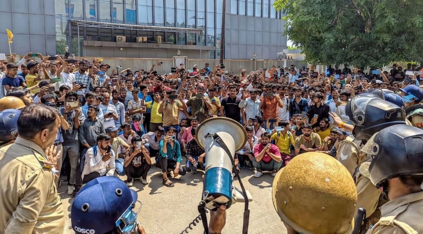 Noida factory workers protest pay gap after Gurugram wage hike