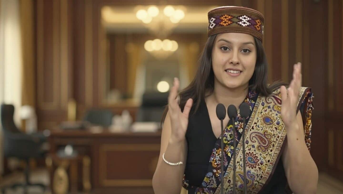 Ananya Negi speaks at New Delhi Parliament on Ambedkar's vision