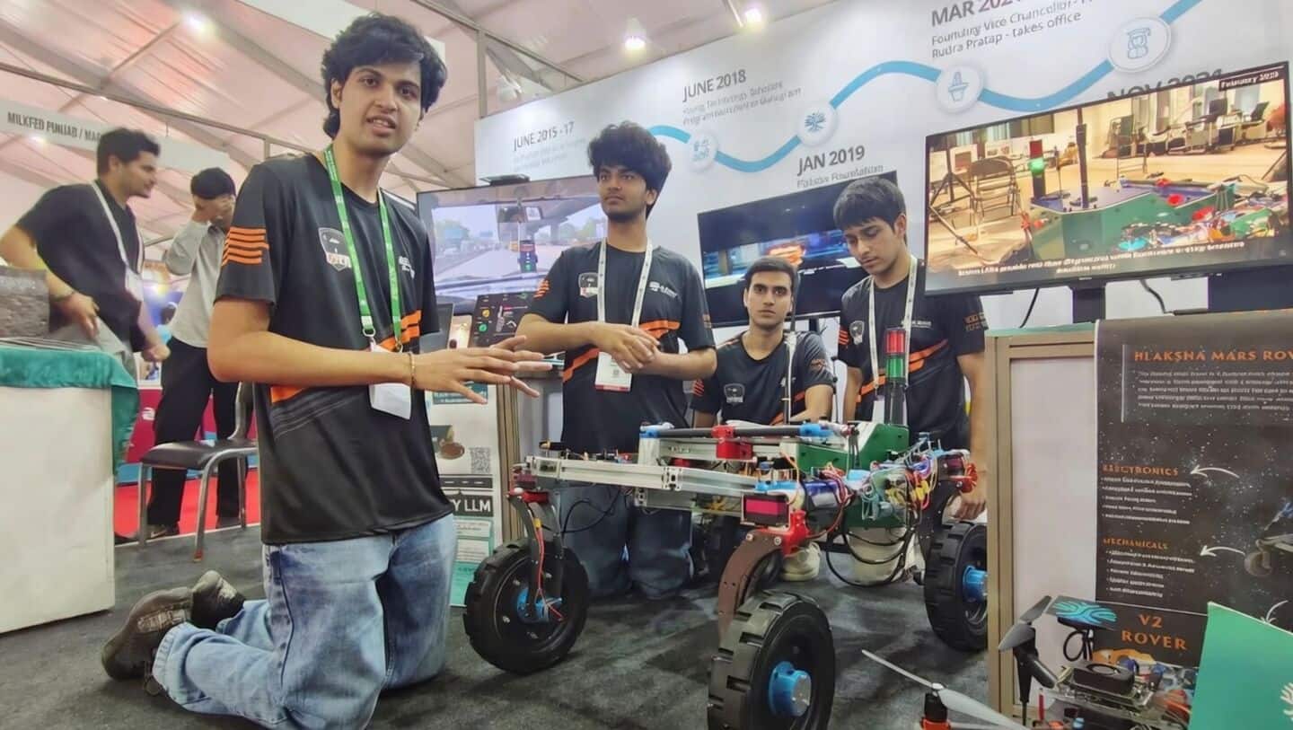 Plaksha students' AI rover steals the show at PIS 2026