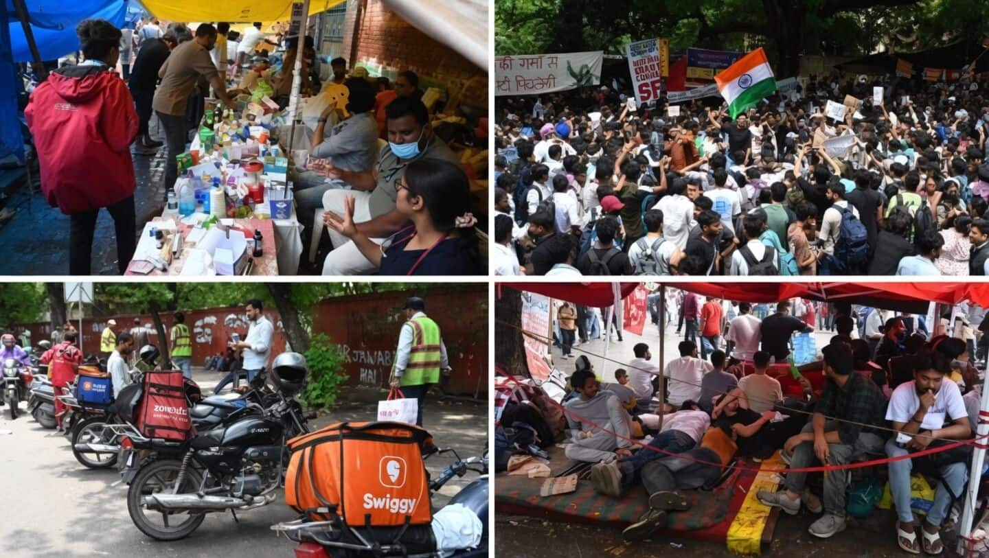 Delhi residents deliver food after Jantar Mantar police crackdown