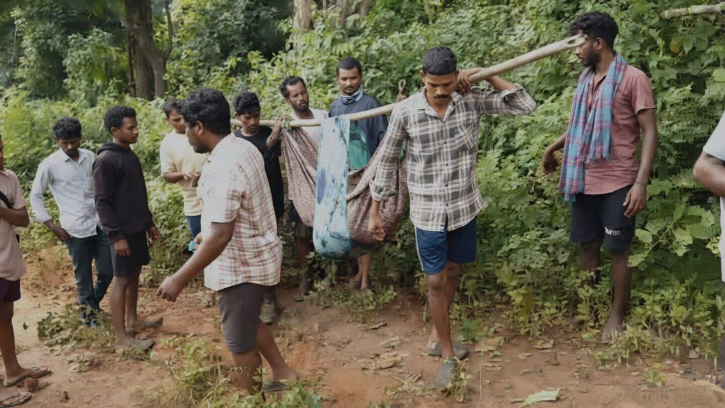 Tribal woman in Marripakalu carried nearly 11km on doli