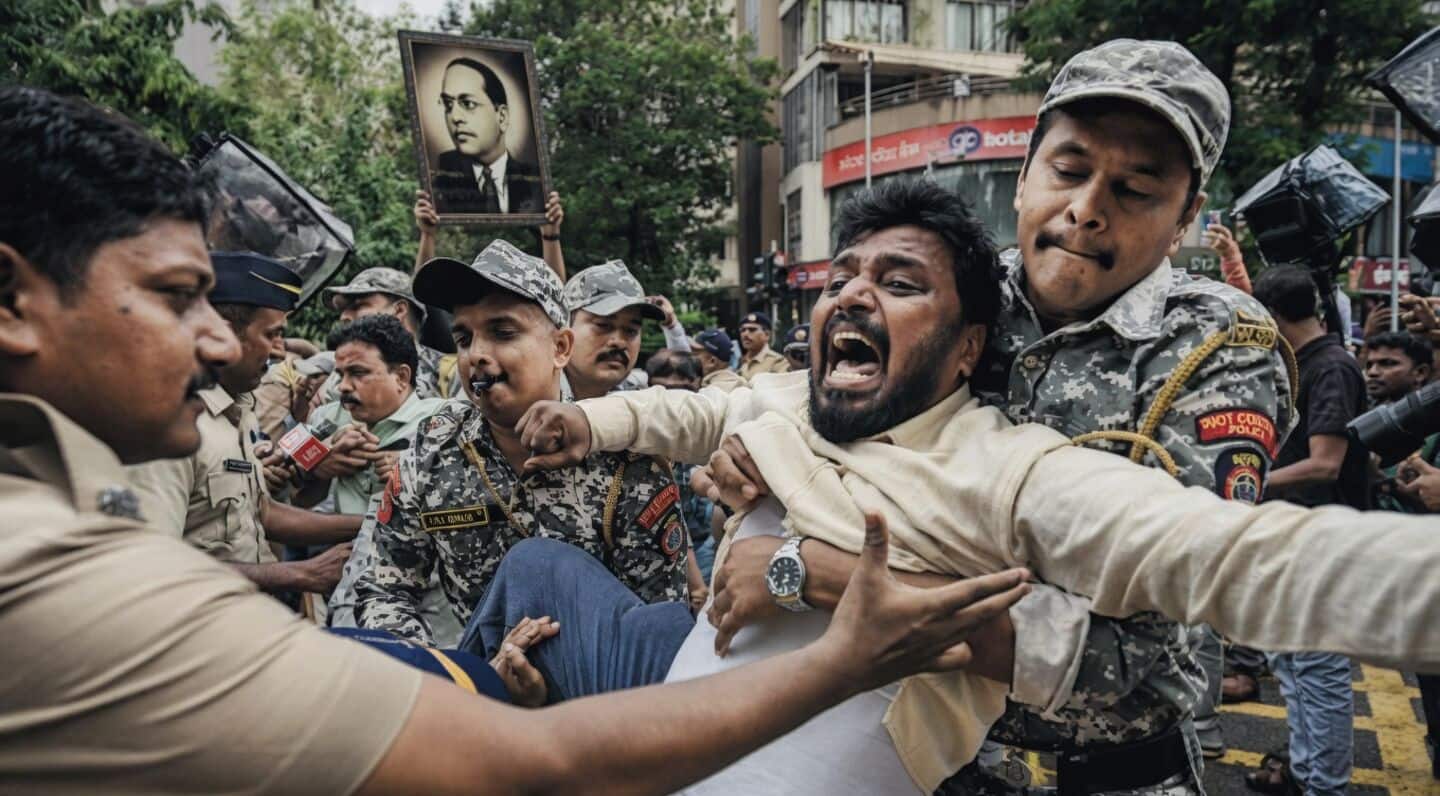 Over 300 detained near Chaityabhoomi amid Dharmendra Pradhan resignation calls