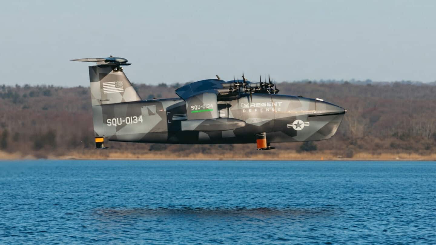 REGENT tests pilotless Squire hydrofoil aircraft to speed remote resupply