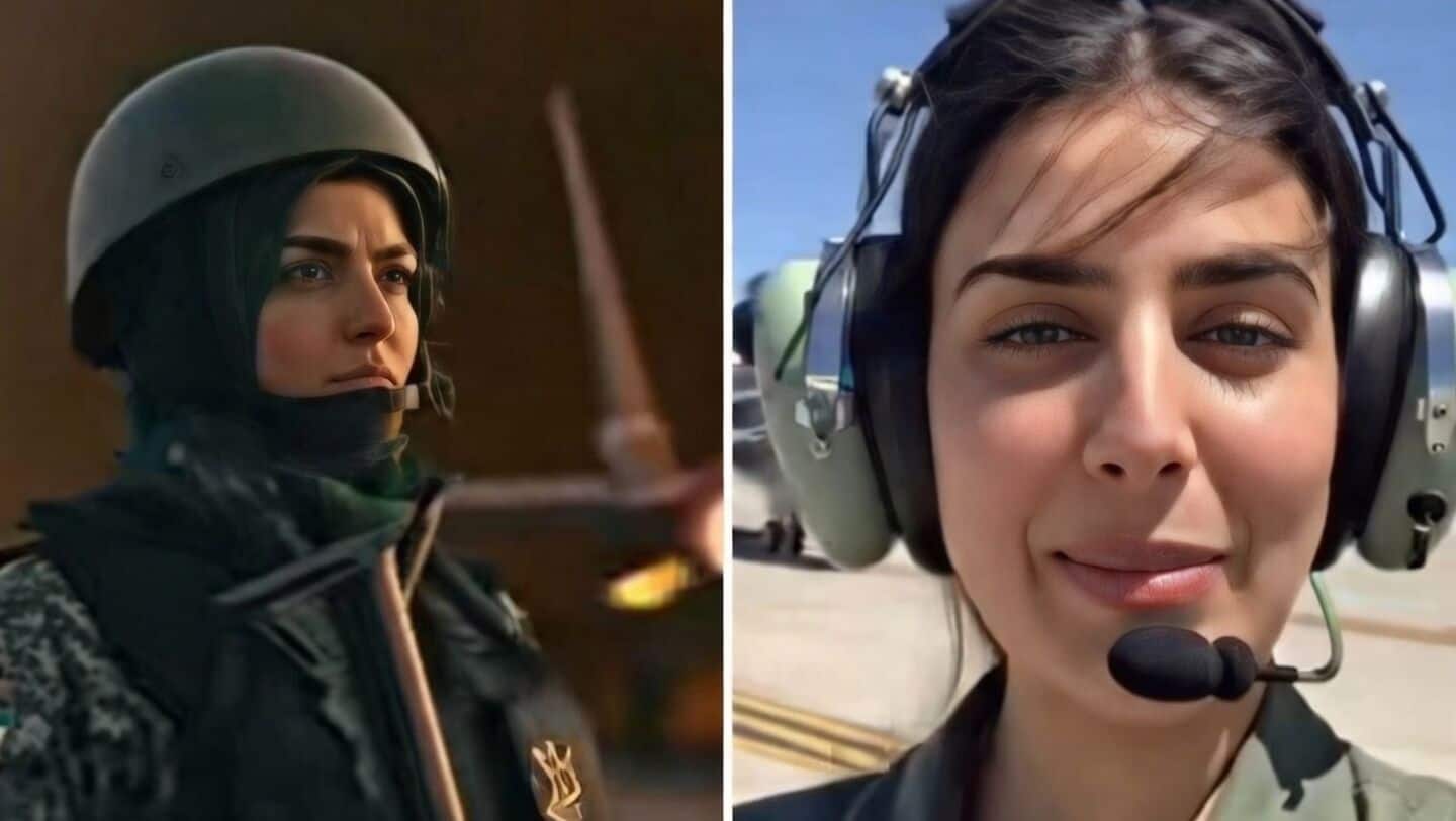 AI-generated videos of women as Iranian soldiers go viral