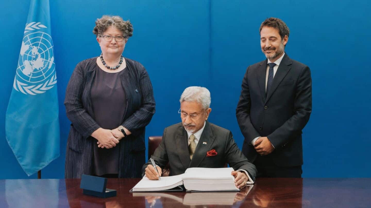 S Jaishankar signs United Nations cybercrime convention at General Assembly