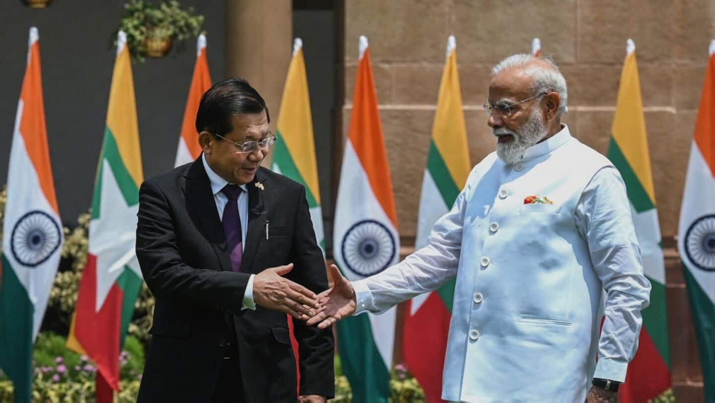 Modi and President Hlaing discuss India Myanmar border armed groups