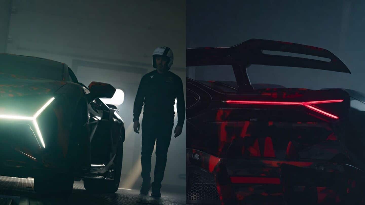 Lamborghini teases Revuelto SV with fixed wing at Monterey