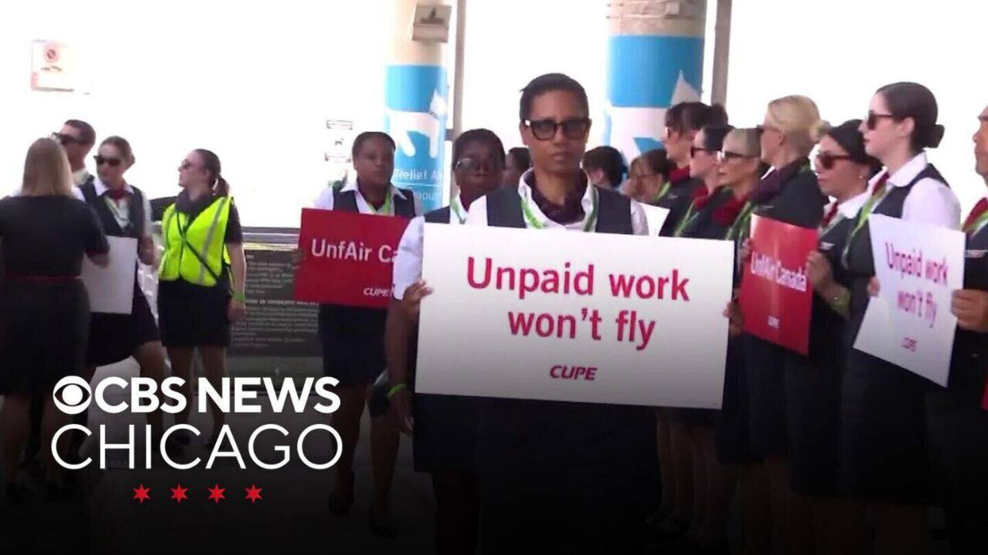 Air Canada flight attendants back at work