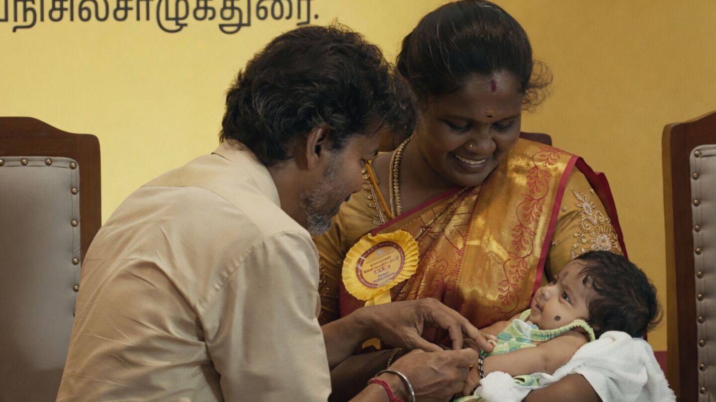 Chief Minister C Joseph Vijay unveils 1-gram gold newborn scheme
