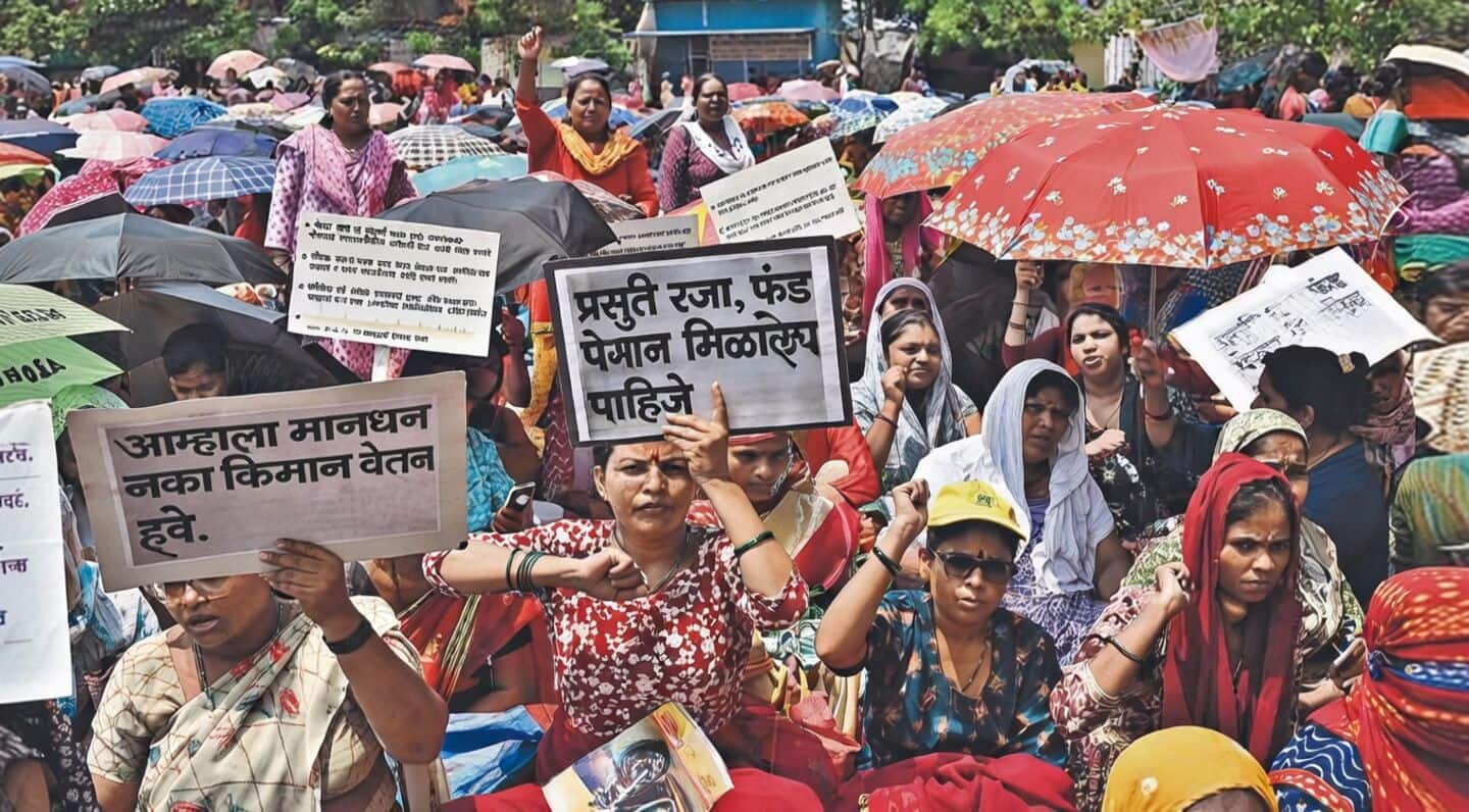 ASHA workers march to Chandigarh, police use water cannons