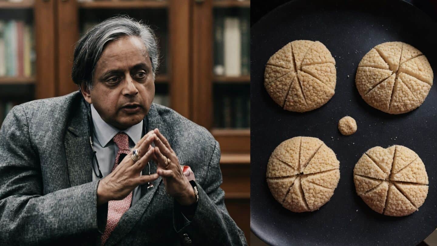 Shashi Tharoor jokes about idlis sliced like data partitions
