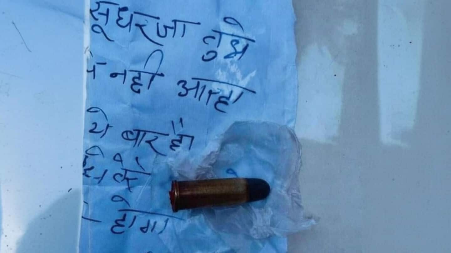 Bullet, note threatening builder Mehul Mehta found in car