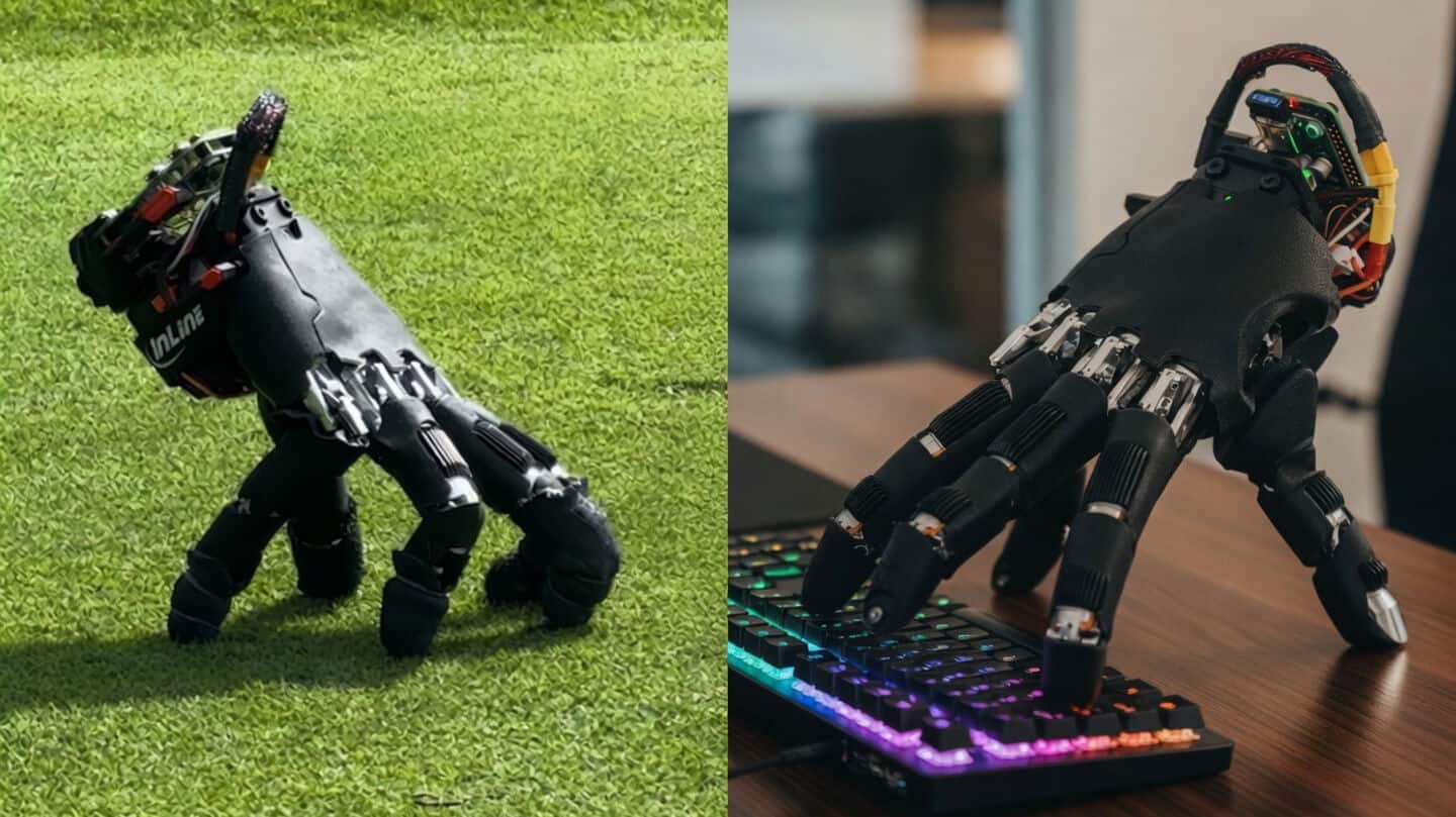 Swiss researchers unveil cyber-thing robotic hand that scuttles on surfaces