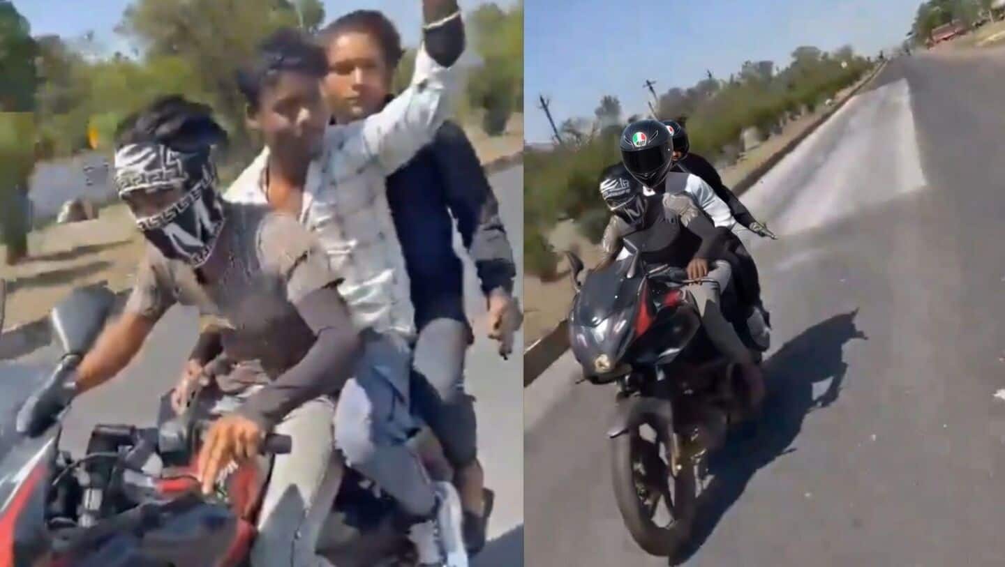 Uplaksh, Amrish and Hemraj Kol died in Mauganj motorcycle stunt