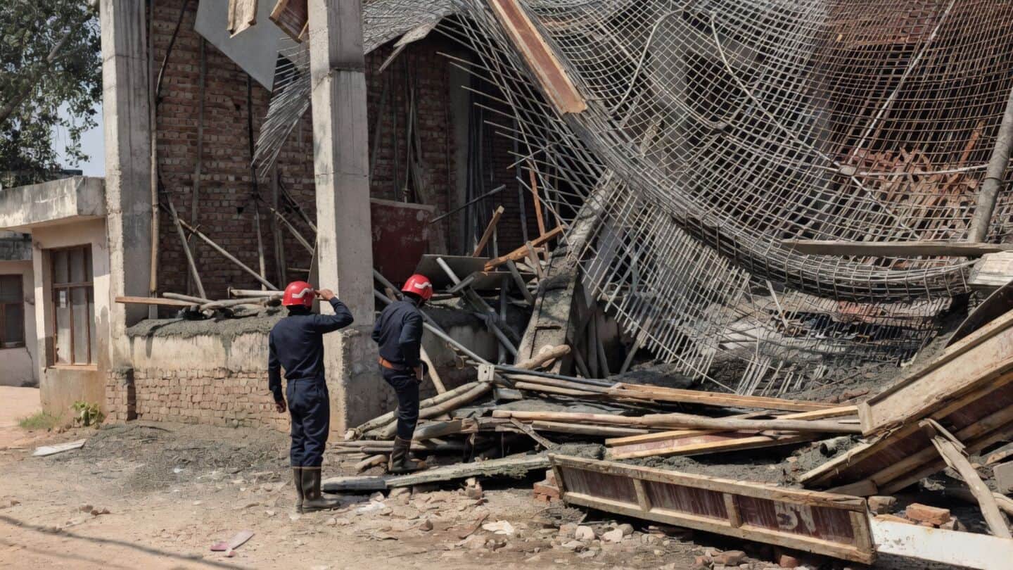 Delhi's Alipur building collapses Sunday, workers safe, supports gave way