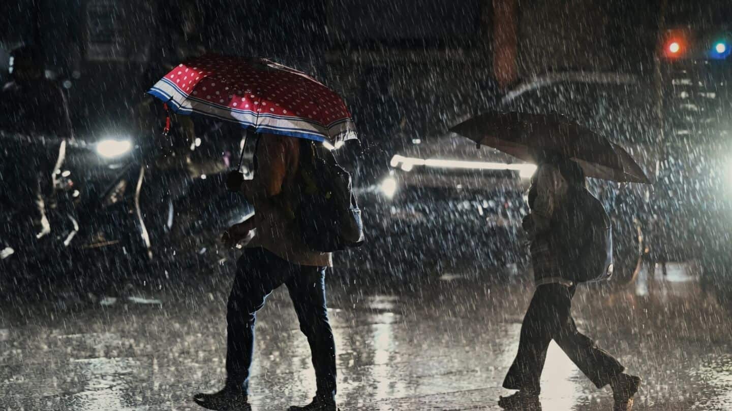 Hyderabad's surprise evening downpour eases heat, creates traffic jams
