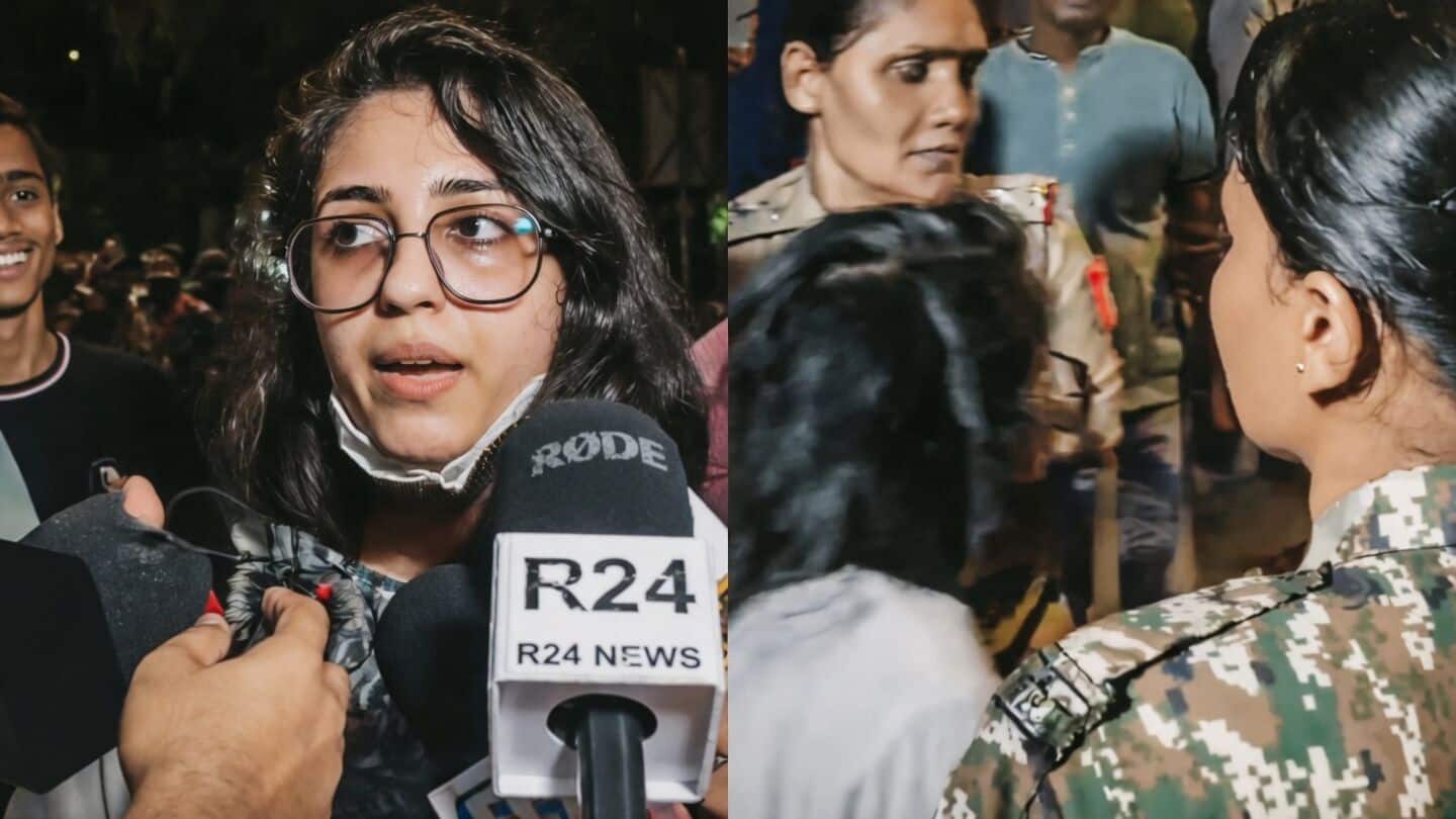 Woman detained at Jantar Mantar protest after calling officers pot-bellied