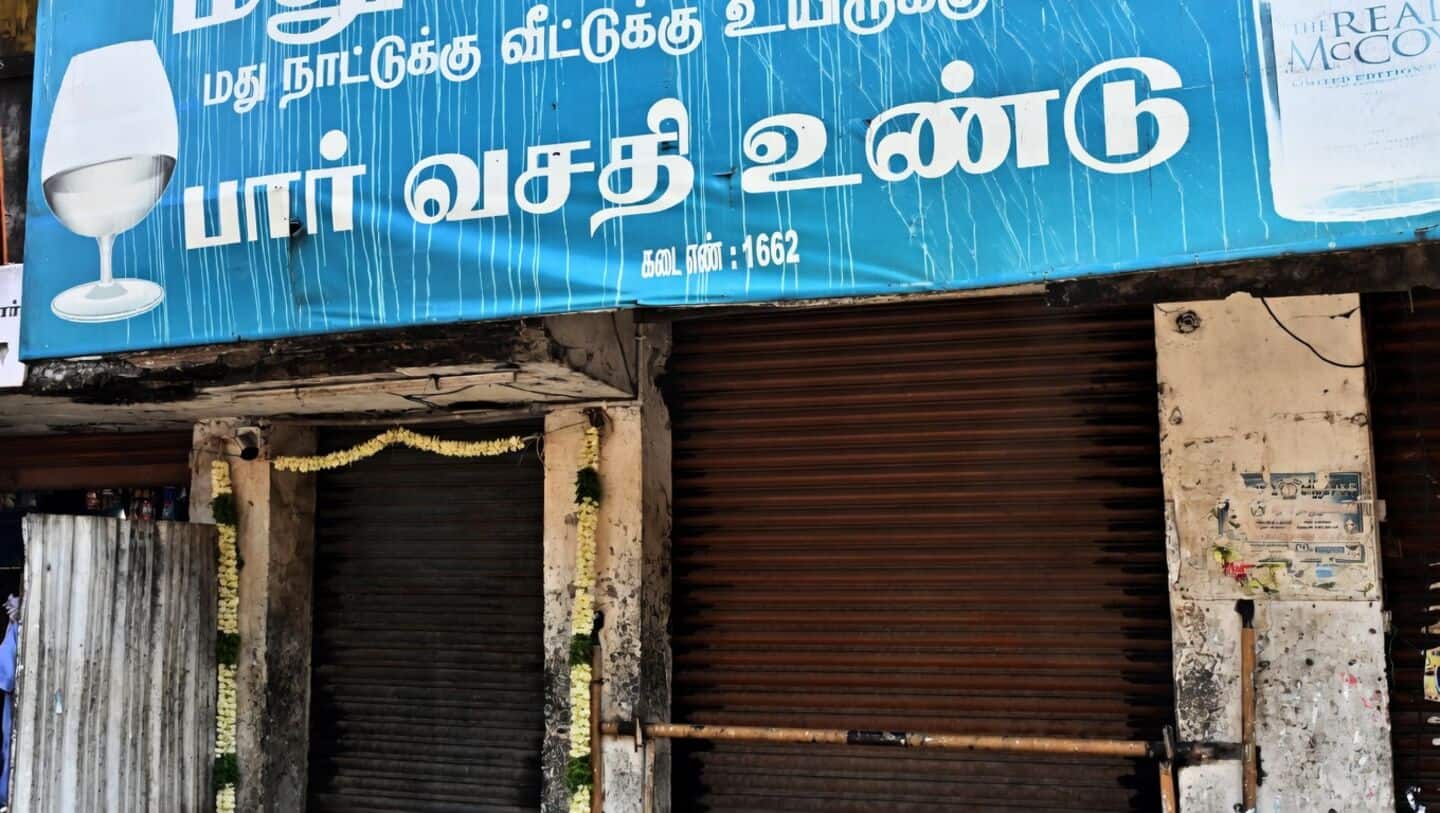 Tamil Nadu government closes 717 Tasmac liquor shops this week