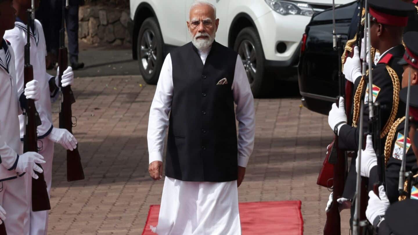 Narendra Modi lands in Seychelles for 3-day golden jubilee visit