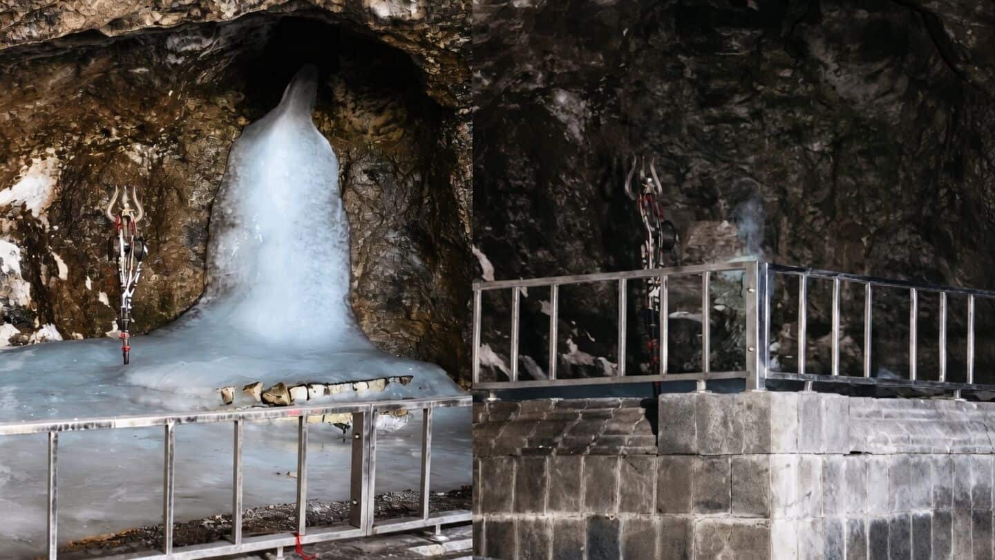 Amarnath cave Shivling melts over 90% 5 days into pilgrimage