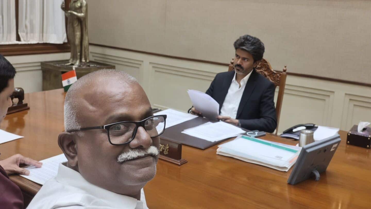 Selfie video in Tamil Nadu CM Vijay's chamber sparks debate