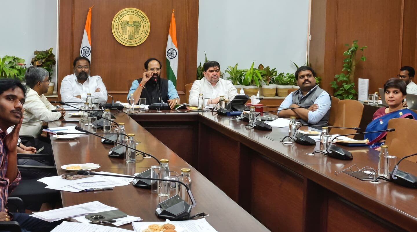 Telangana Minister N Uttam Kumar Reddy urges fast paddy procurement