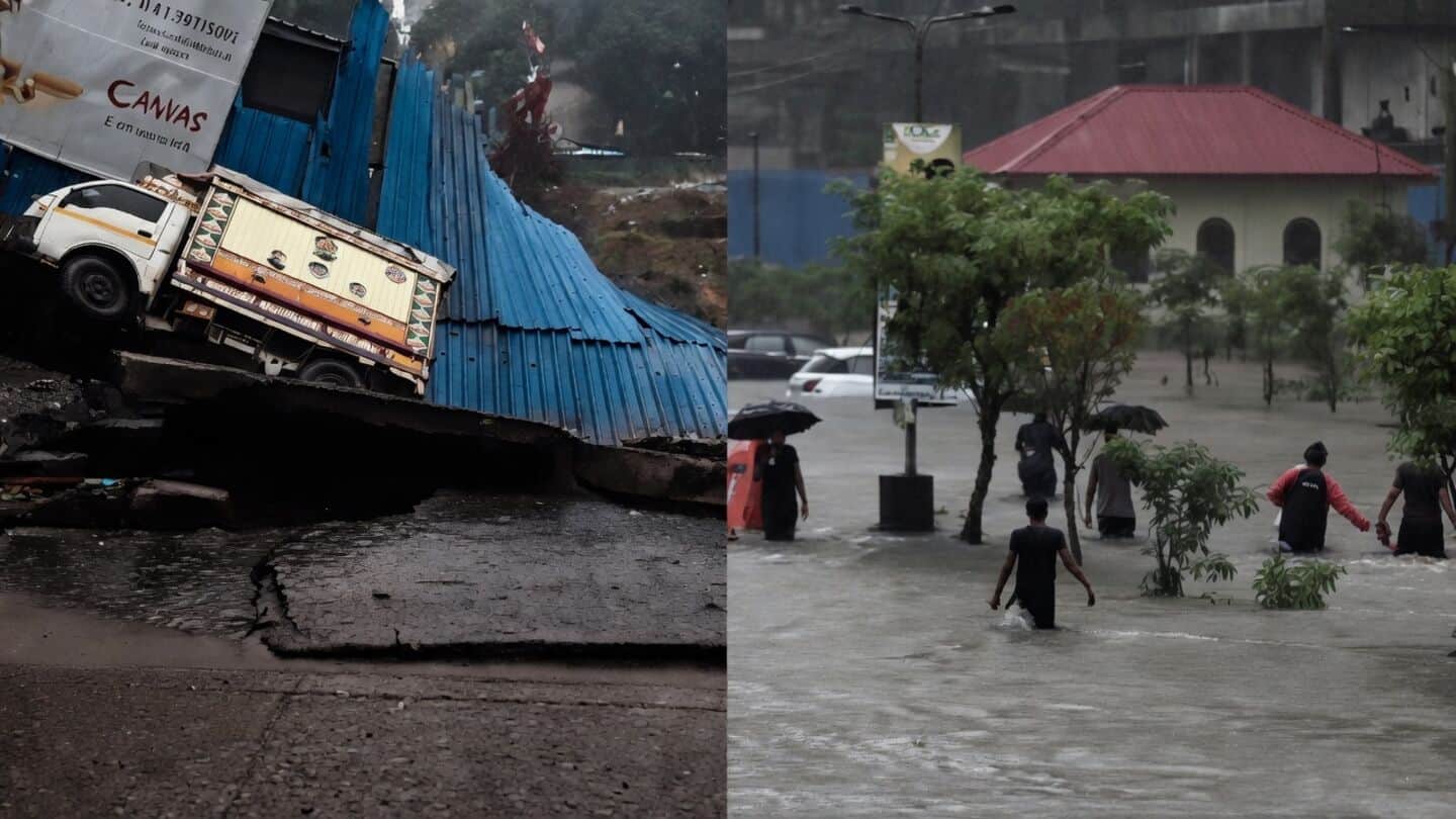 Heavy rains flood Mumbai, stall suburban trains and slow traffic