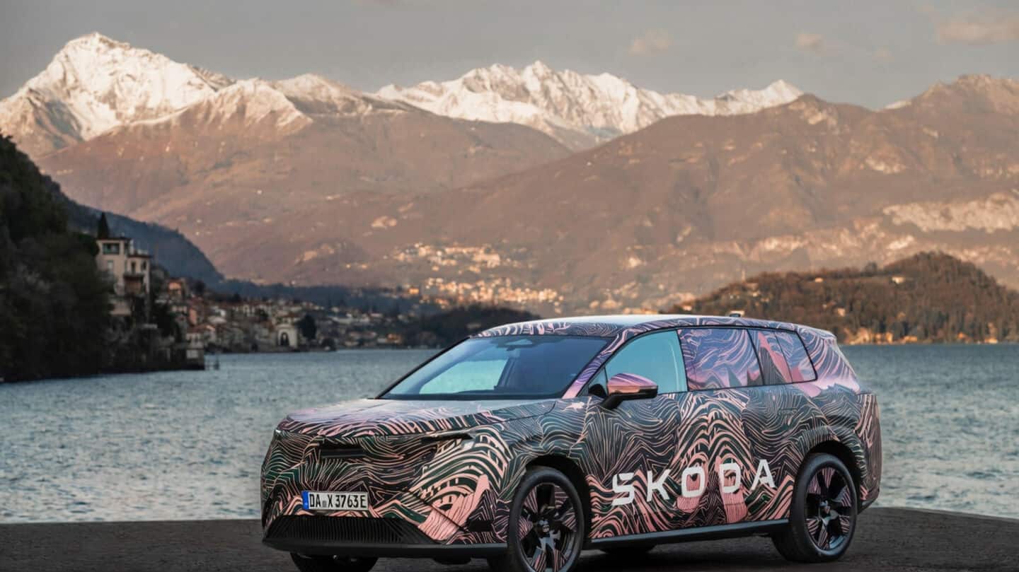 Skoda unveils Peaq flagship 7 seat high tech electric SUV