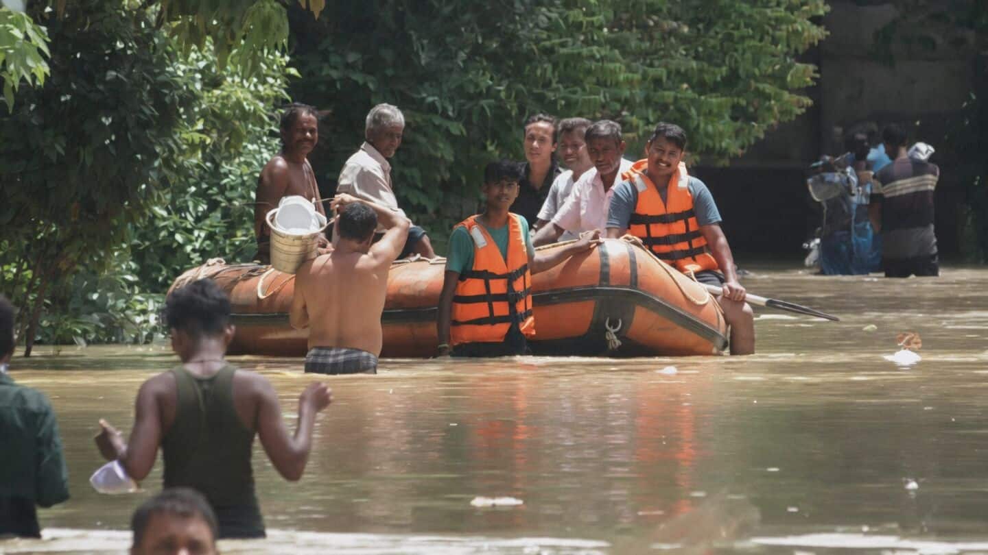 Heavy rains in Agartala force Haora River overflow and evacuations