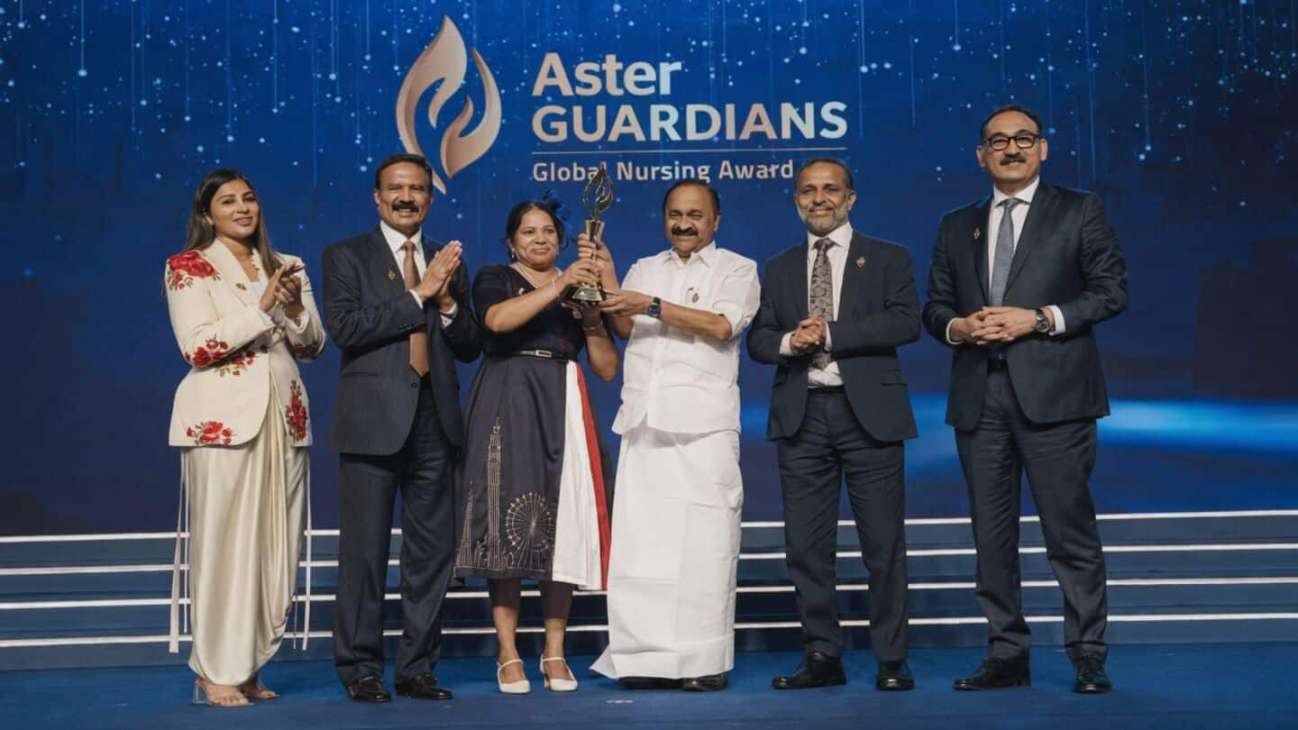 Dr Agimol Pradeep wins Aster Guardians Global Nursing Award 2026