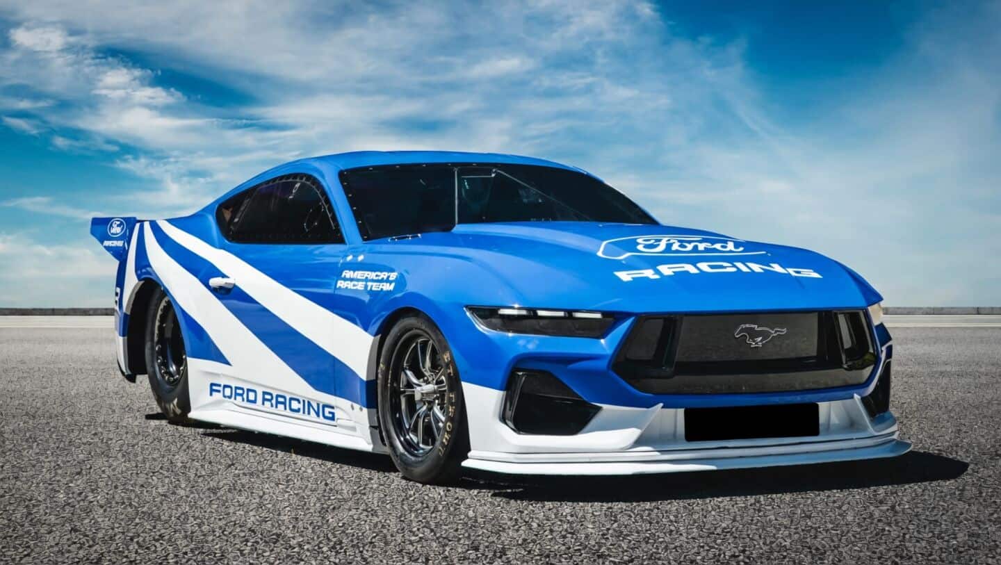 Ford's Mustang Cobra Jet 2200 sets fastest EV dragstrip time
