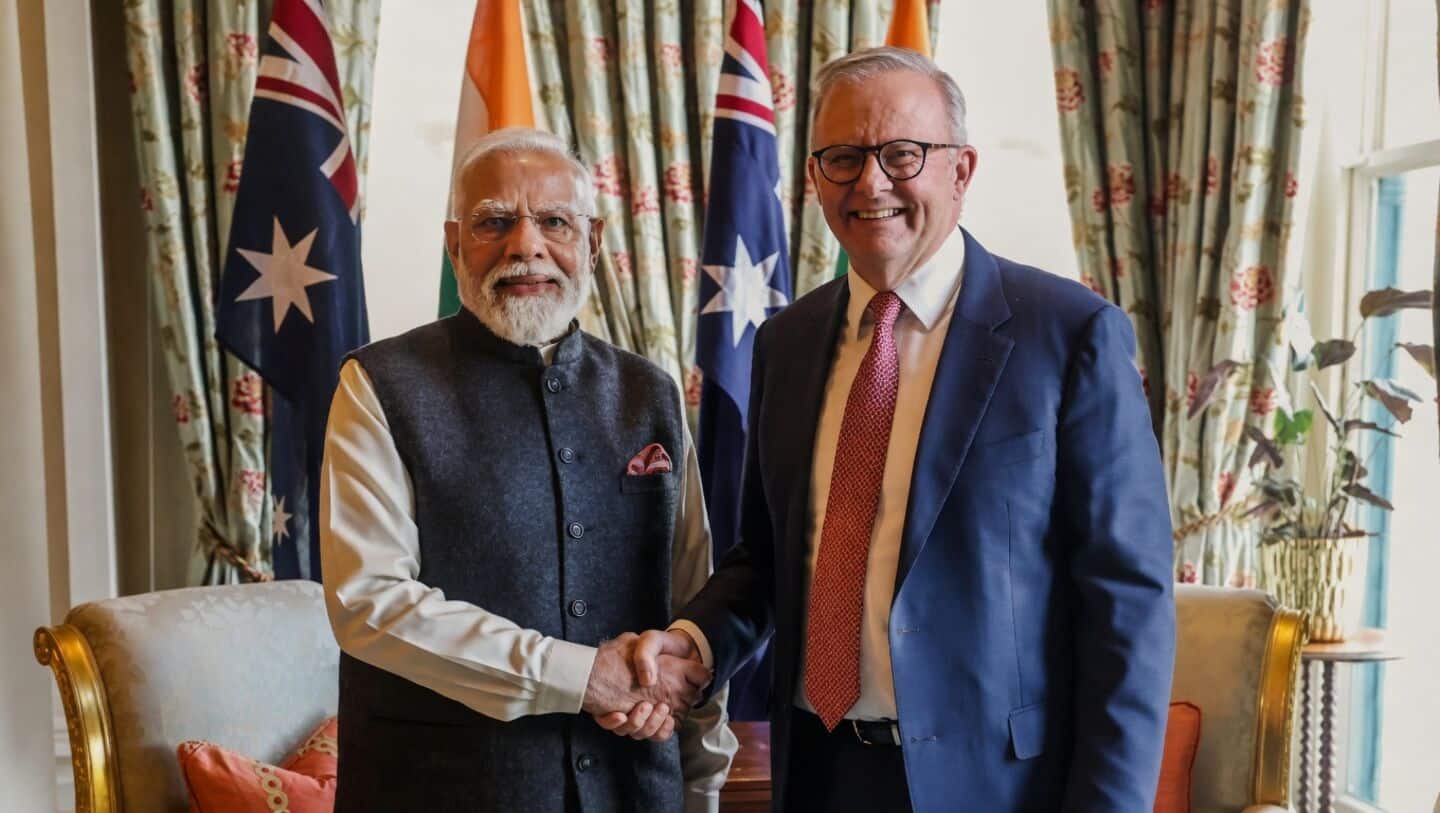 In Melbourne PM Modi likens India Australia ties to cricket