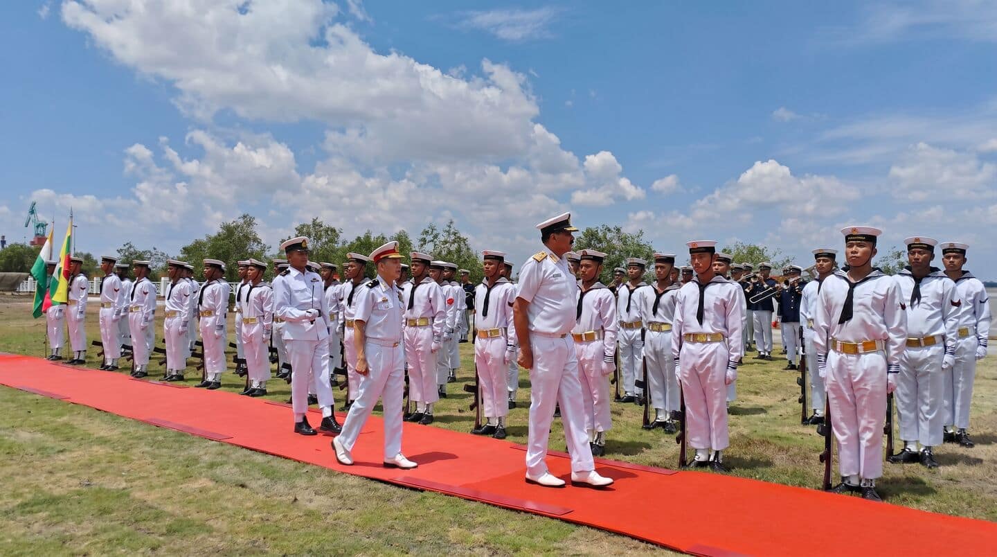 Admiral DK Tripathi in Myanmar for 4 day military talks