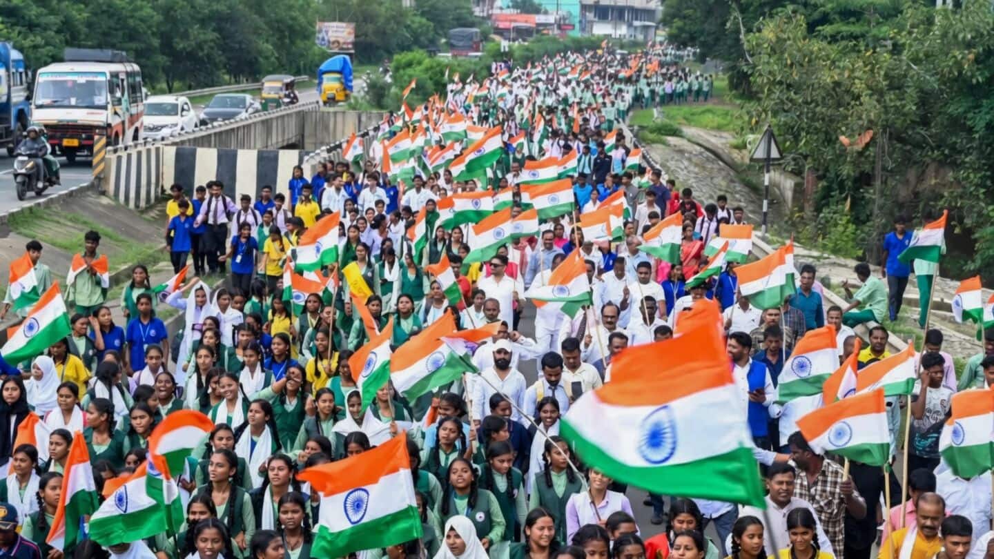 Tiranga Yatras across UP, Haryana, West Bengal mark Independence Day
