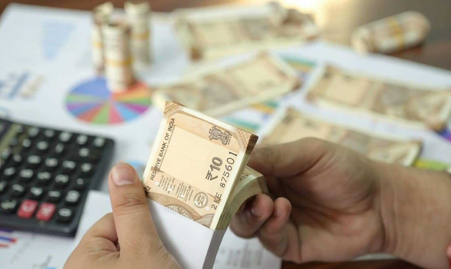 Rupee gains 40 paise against US dollar