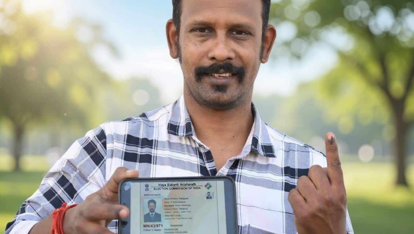 R Gokuleswaran votes for 1st time in Tamil Nadu polls