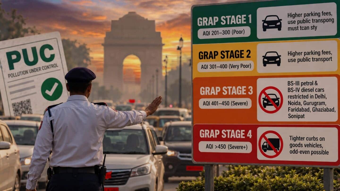 Delhi-NCR grap bars BS-3 petrol BS-4 diesel light motor vehicles