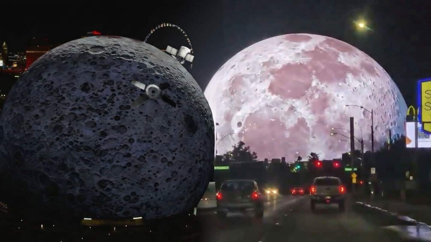 Sphere's moon projection honors NASA Artemis II orbit in Vegas