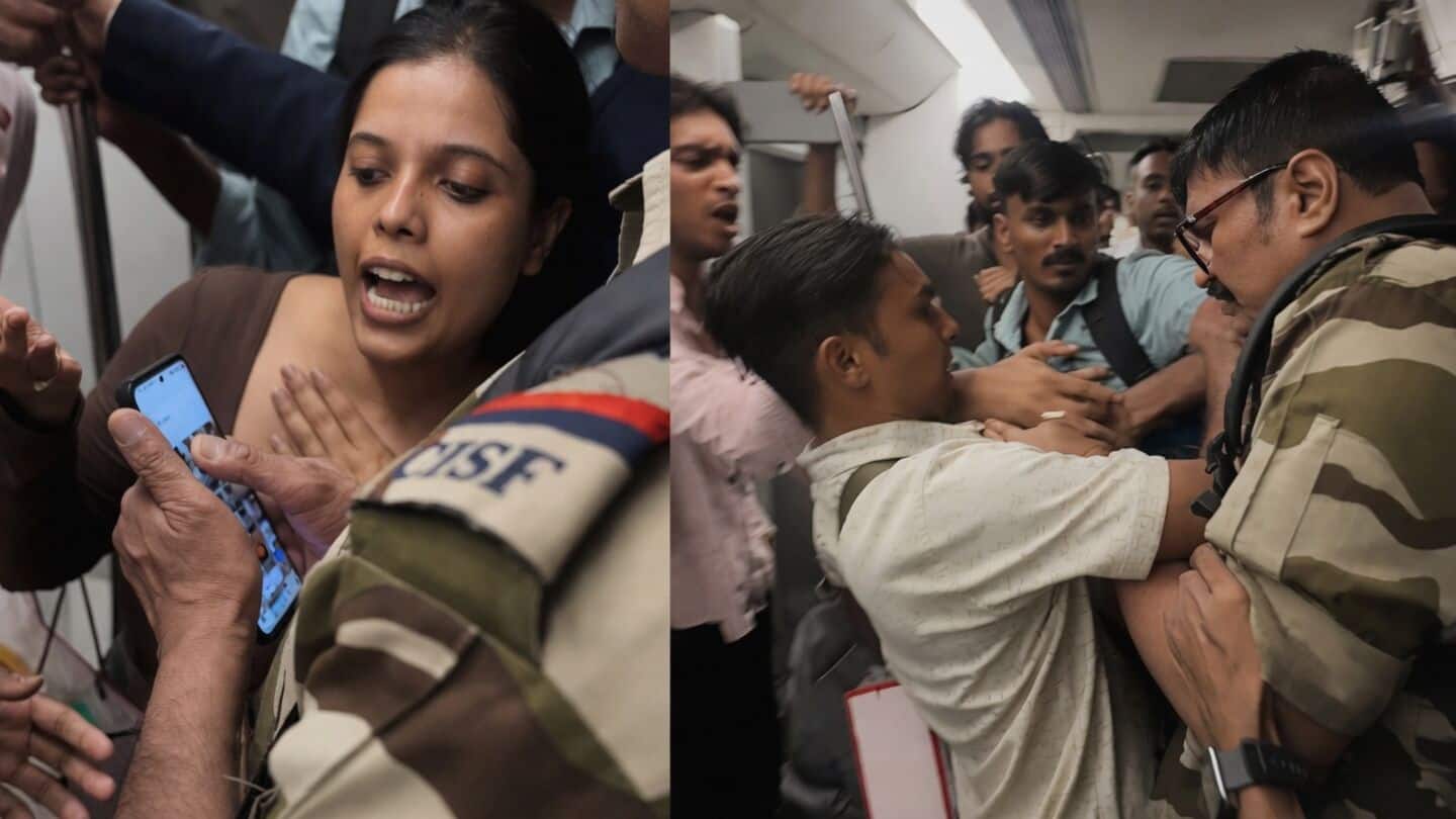CISF personnel allegedly took woman's photos on Delhi Metro