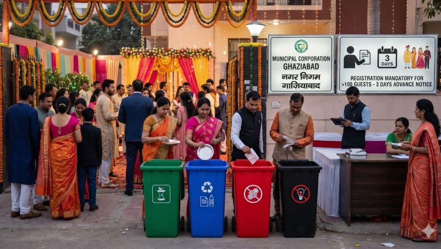 Ghaziabad Municipal Corporation requires 3 days' notice for 100+ guests