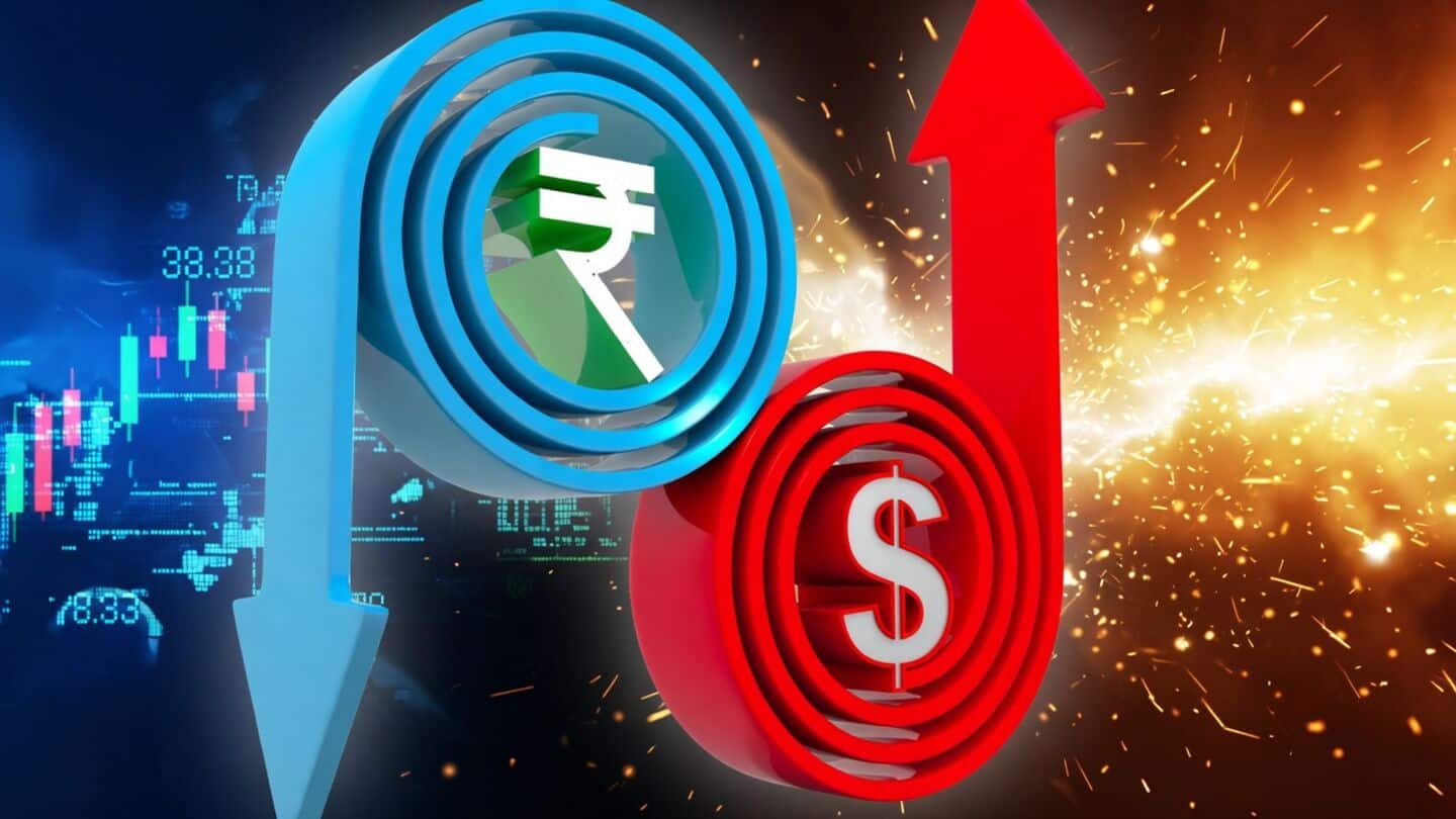 Indian rupee falls after Brent crude rally amid U.S.-Iran tensions