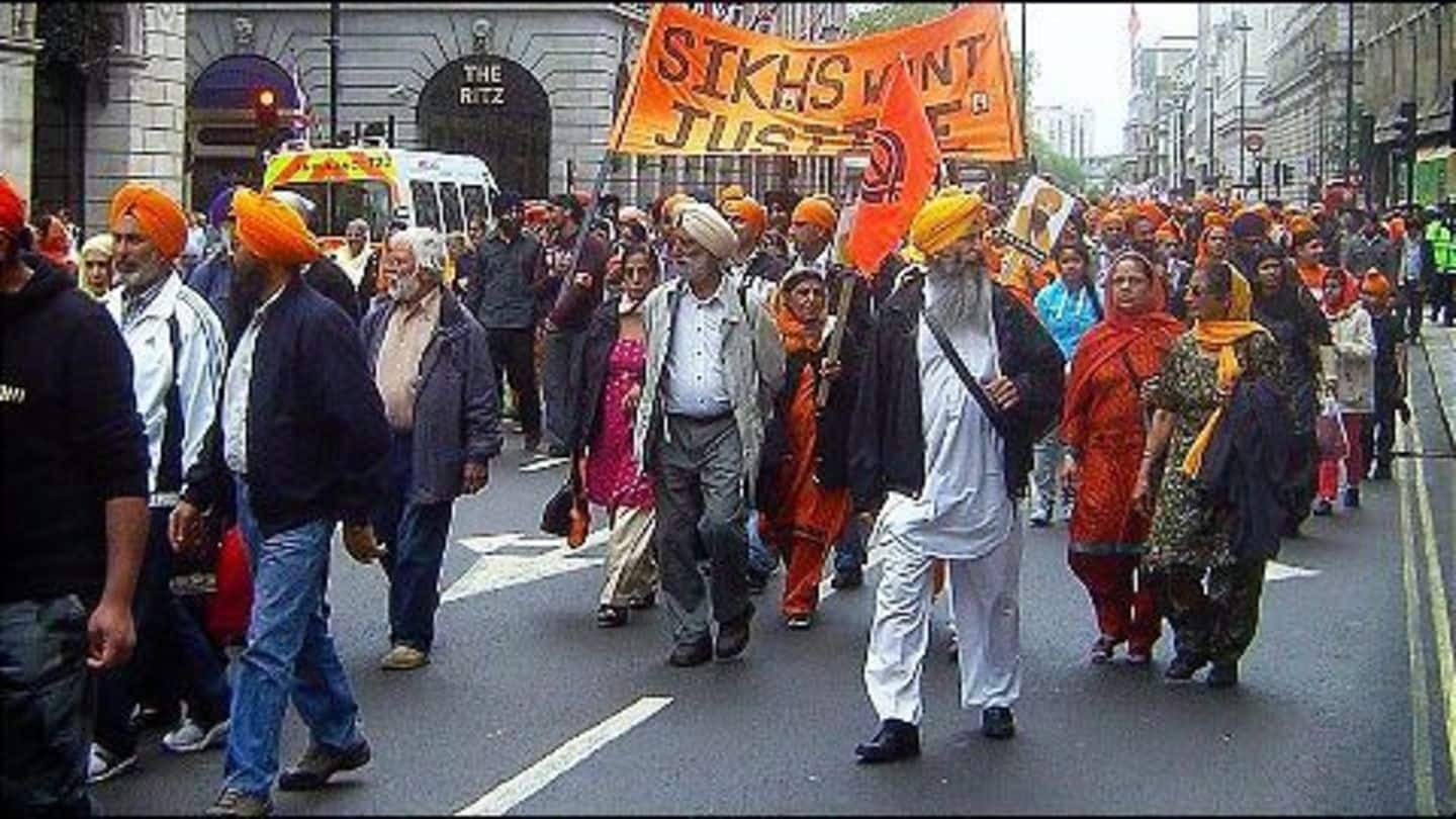 Sikhs protest over youth's death at Police's hands 
