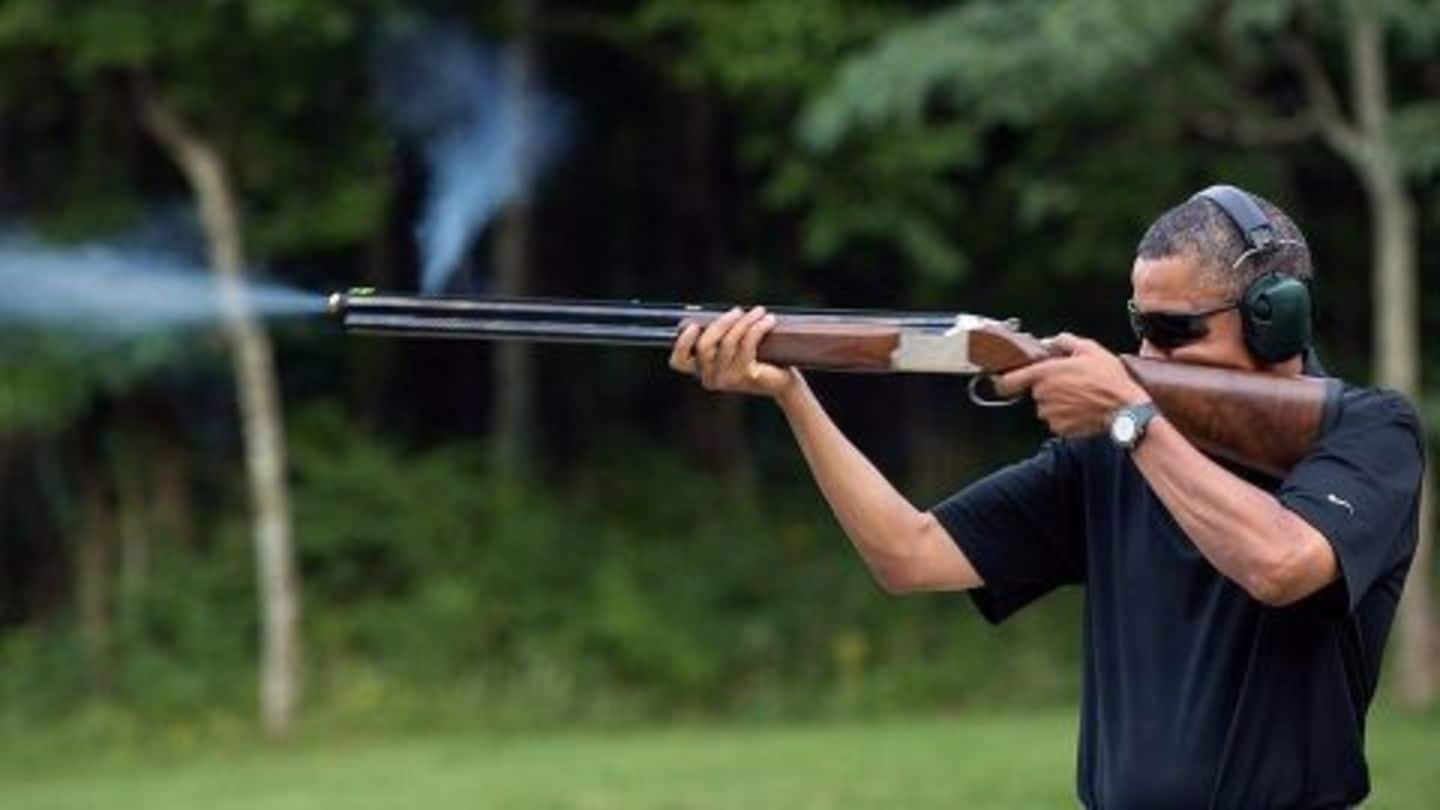 Obama takes a shot at gun control
