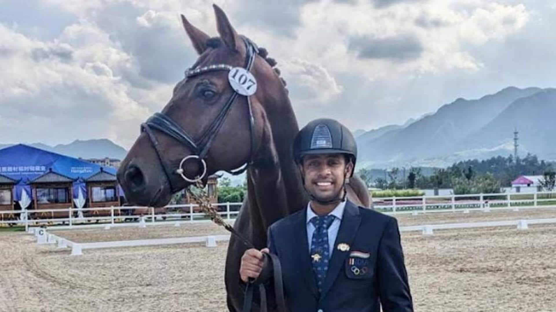 Anush Agarwalla wins India's firstever individual equestrian dressage