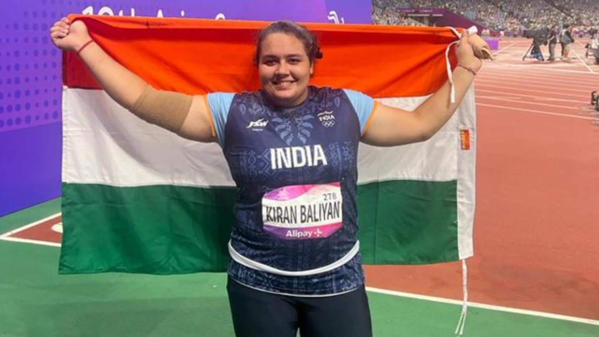 Kiran Baliyan claims historic bronze medal in women's shot put