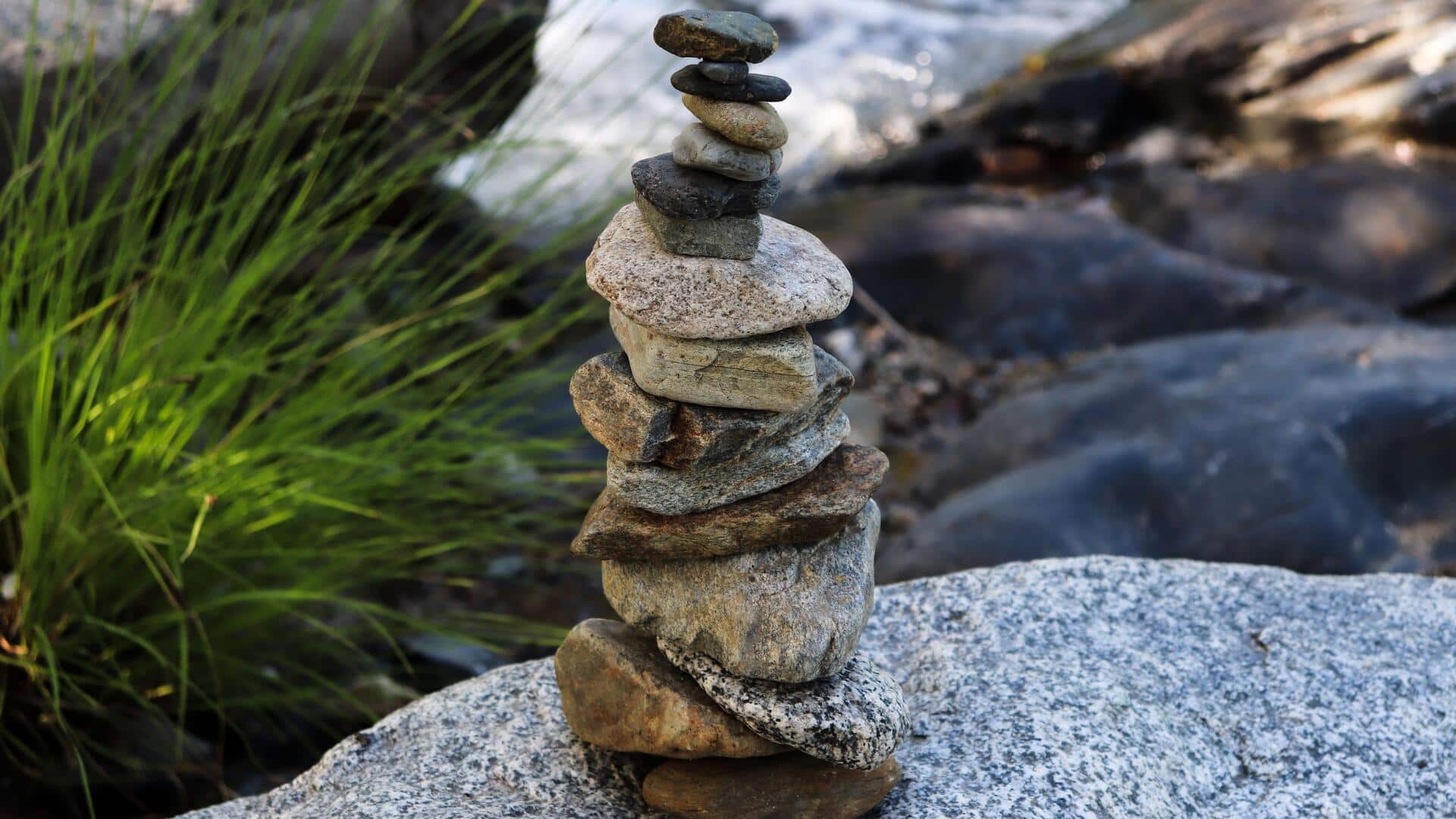 Try rock stacking to boost focus and reduce stress