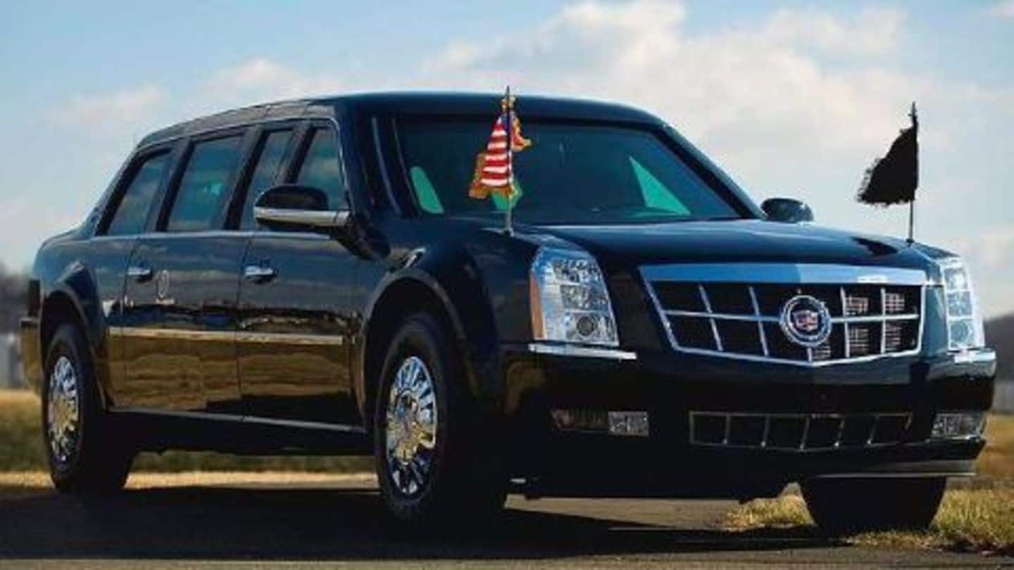 New US President limo seen undergoing secret tests