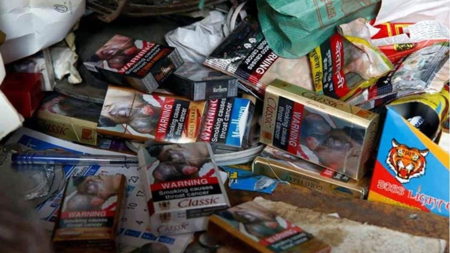Now, cigarette, gutkha, khaini packets to carry 'quit-line' number