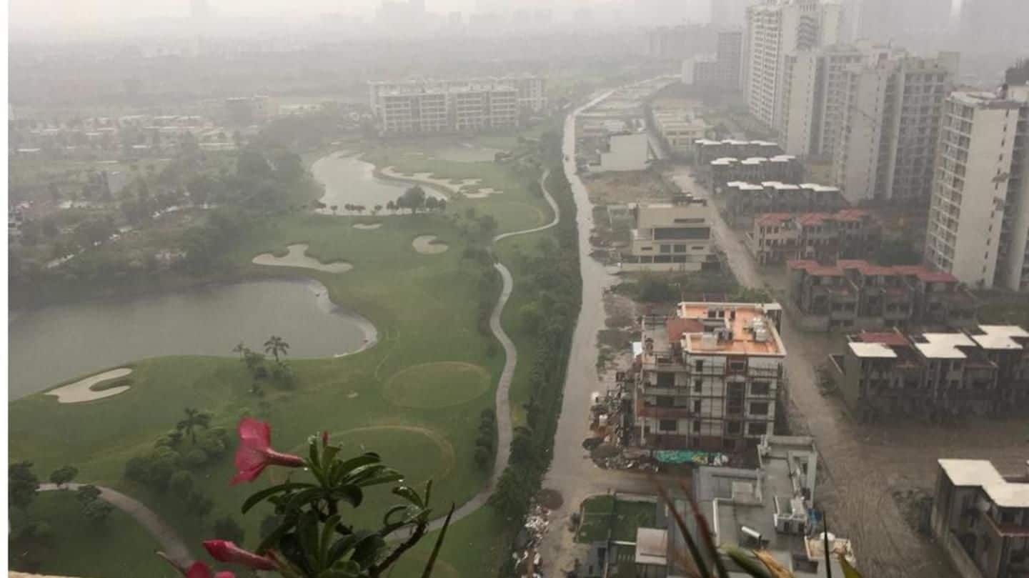 Delhi: Pre-monsoon showers bring mercury down, waterlogging in some areas