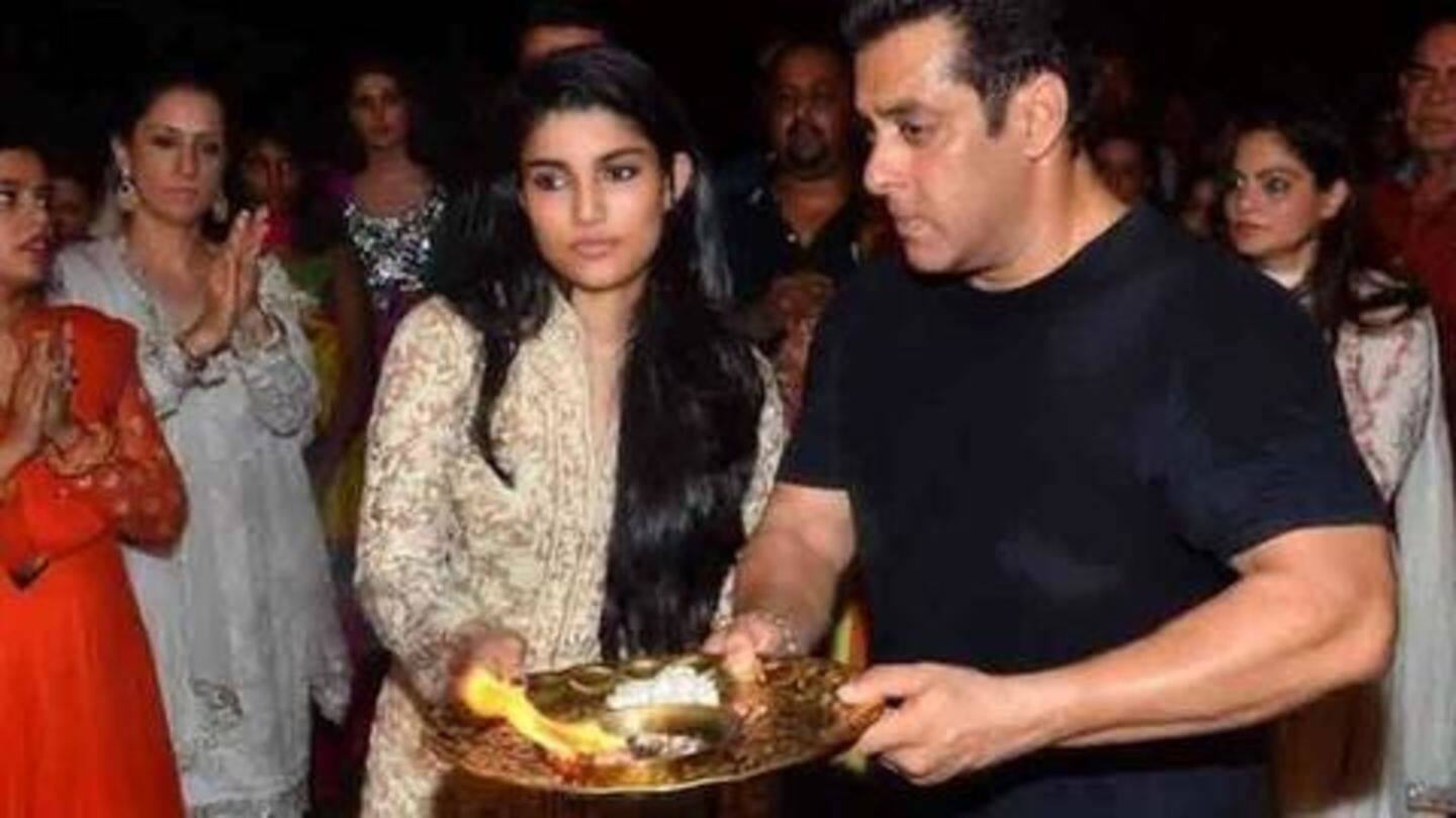 Salman may launch his sister's daughter in Bollywood with 'Dabangg' Salman may launch his sister's daughter in Bollywood with 'Dabangg'